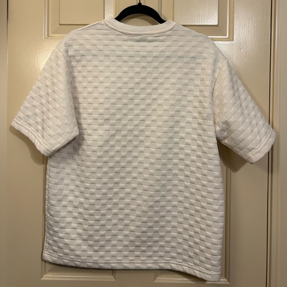 Saints Studio Off White Textured Men's Shirt - Picture 4 of 5